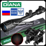 XXL DIANA 6-24x50 Snajper AOE Dnevna OPTIKA Nišan za Pušku Crvena i Zelena Točka